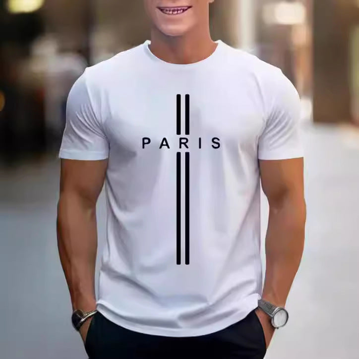 Men's Fashion Printed Casual Slim T-shirt