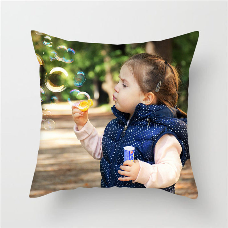 Cushion Cover DIY Home Double-sided Customization