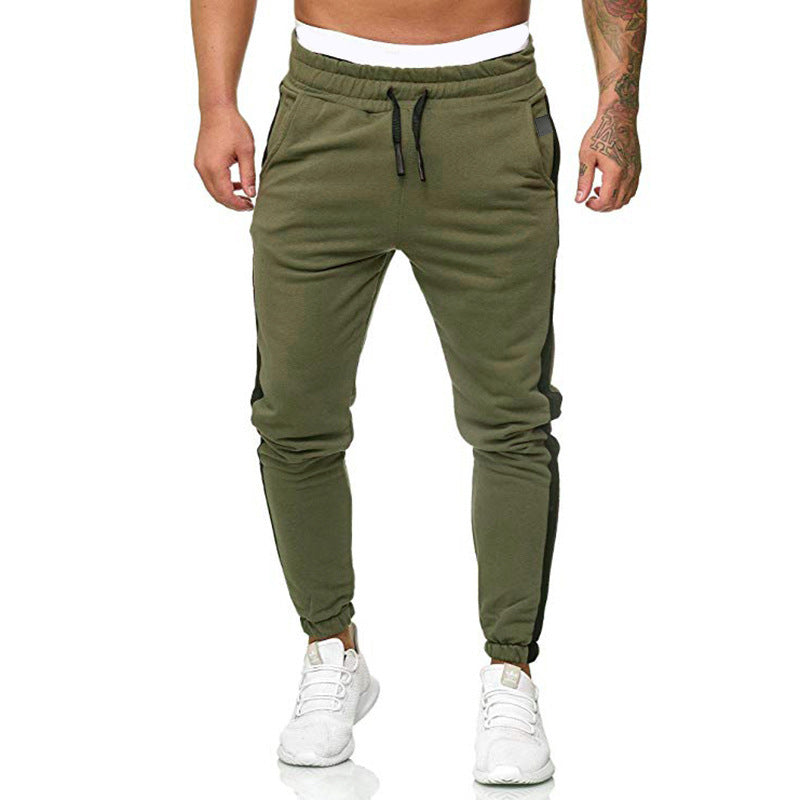 Men's Exercise Casual Pants Fashion Solid Color Sports Trousers