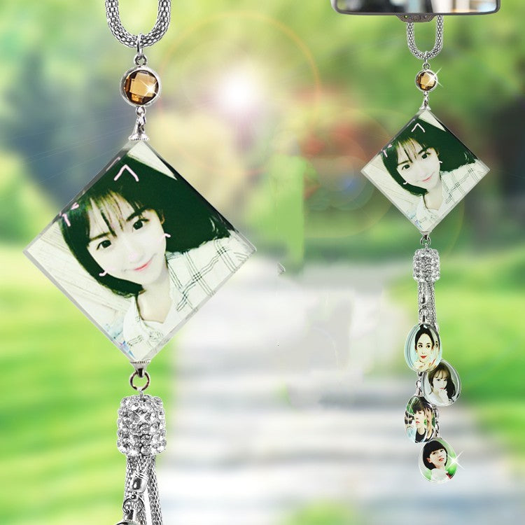 Decorative Photo Car Crystal Pendant