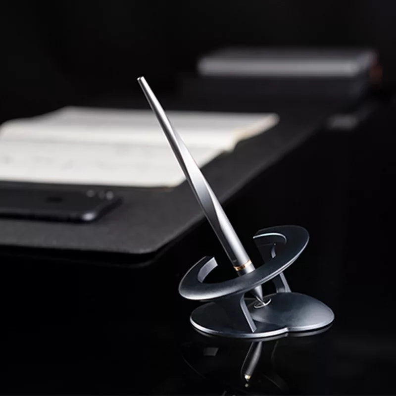 Black Technology Magnetic Levitation Self-supporting Pen, High-end Signature Pen, Metal Decoration Toy