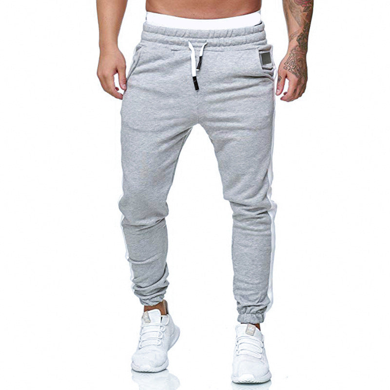 Men's Exercise Casual Pants Fashion Solid Color Sports Trousers