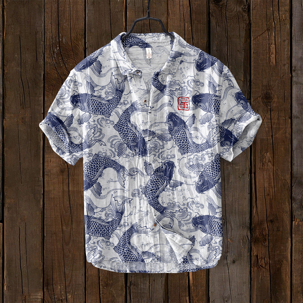 Fashion Summer Casual Printed Hawaiian Shirt Vacation Seaside