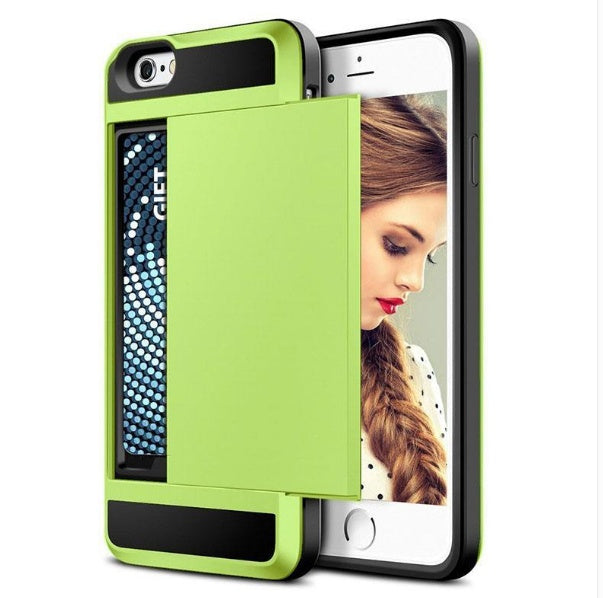 Compatible with Apple, Sliding Card Holder Phone Case (iPhone)