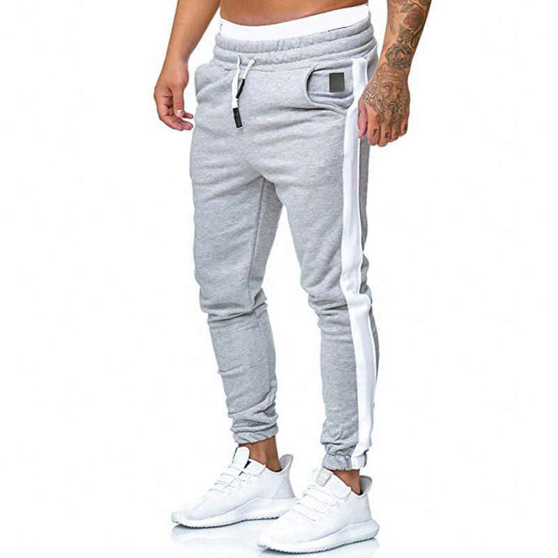 Men's Exercise Casual Pants Fashion Solid Color Sports Trousers