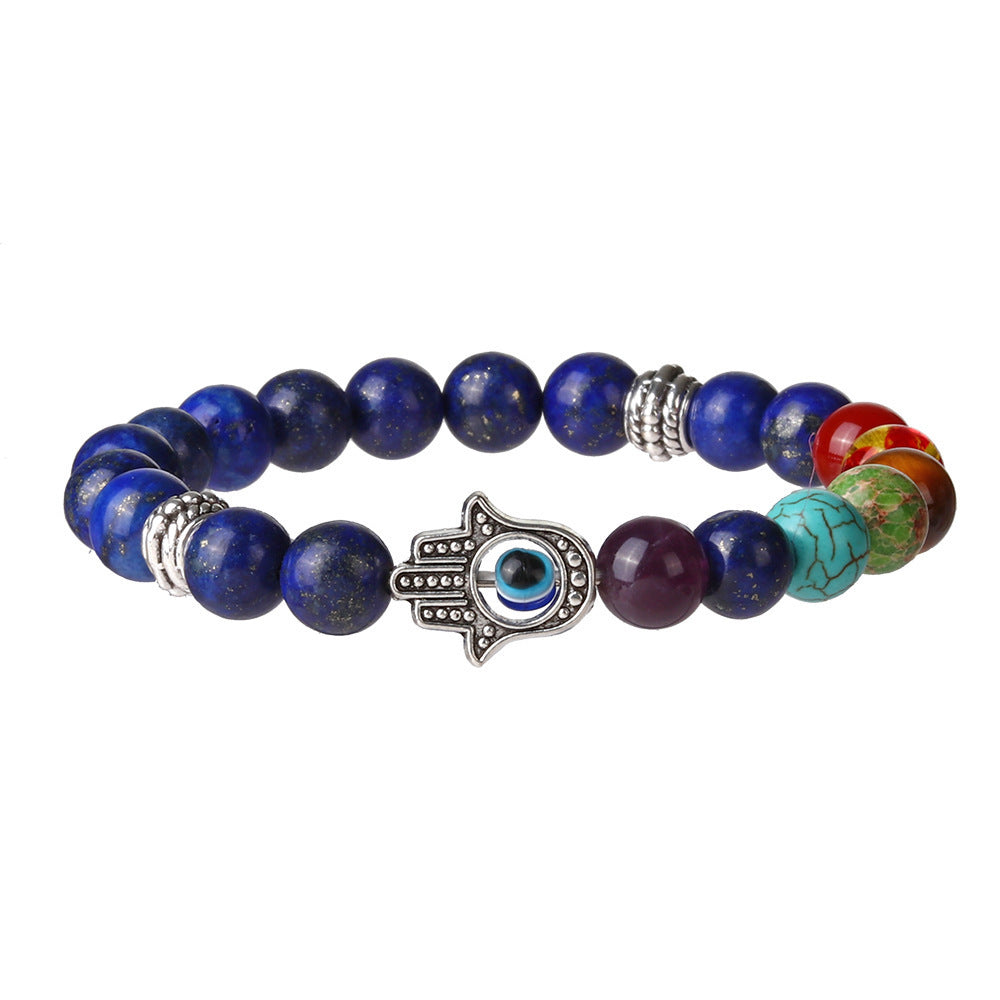 Fashion Personality Volcanic Rock Colorful Bracelet