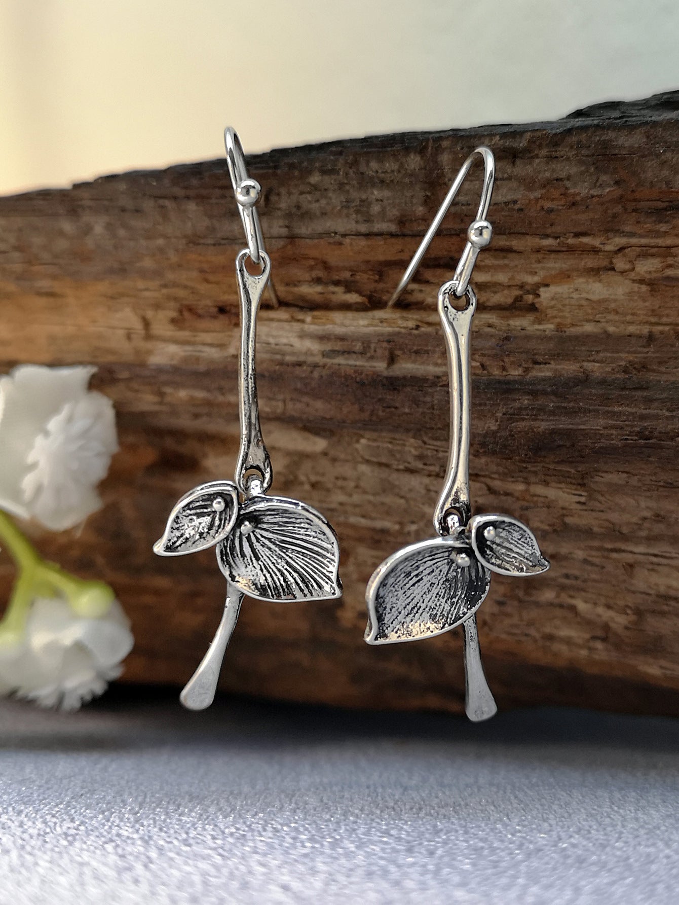 Bohemian Retro Simple Tree Leaf Earrings