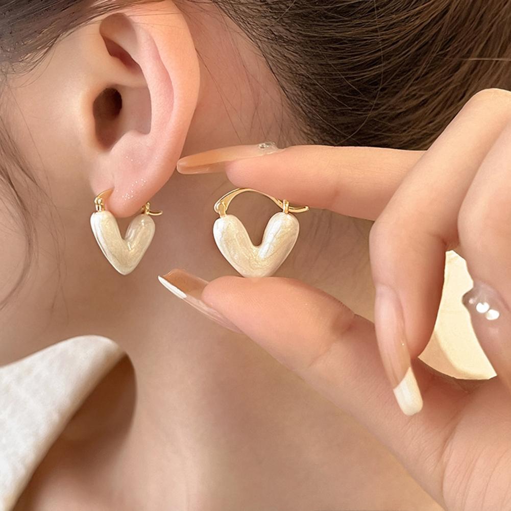 Ins Heart Love Earrings For Women Fashion Accessories Jewelry