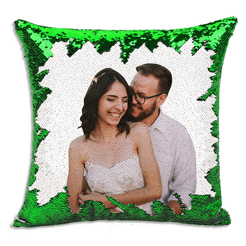 Magic Sequined Custom Gift Pillow