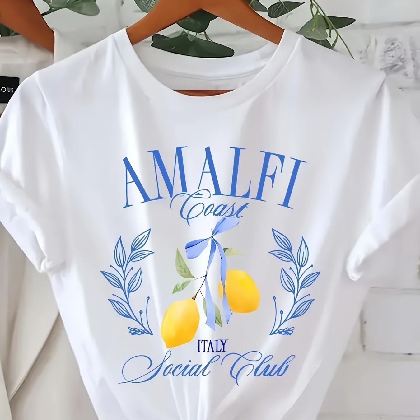 Women's Fashion Personality Lemon Printing T-shirt