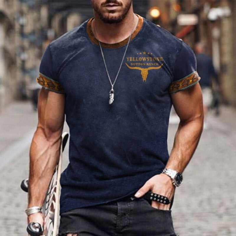 Street Fashion 3D Printed Cross-border T-shirt Casual Loose Sports Style 3D Printed Short Sleeve