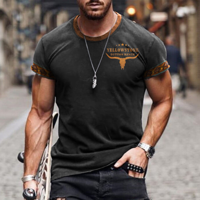 Street Fashion 3D Printed Cross-border T-shirt Casual Loose Sports Style 3D Printed Short Sleeve