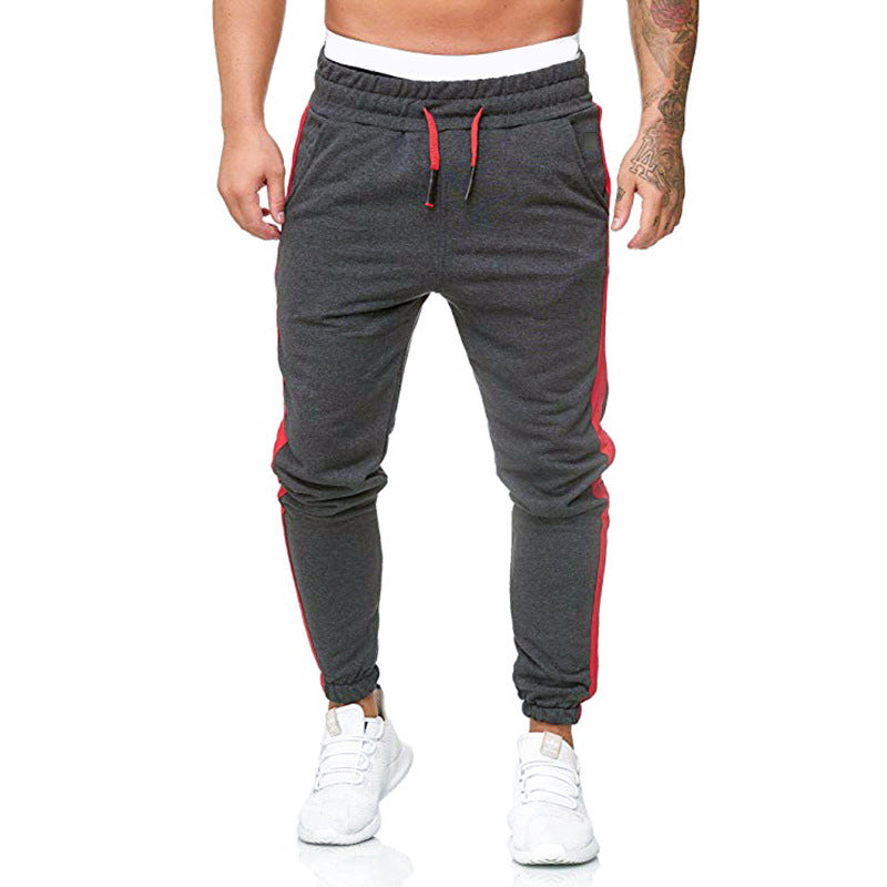 Men's Exercise Casual Pants Fashion Solid Color Sports Trousers