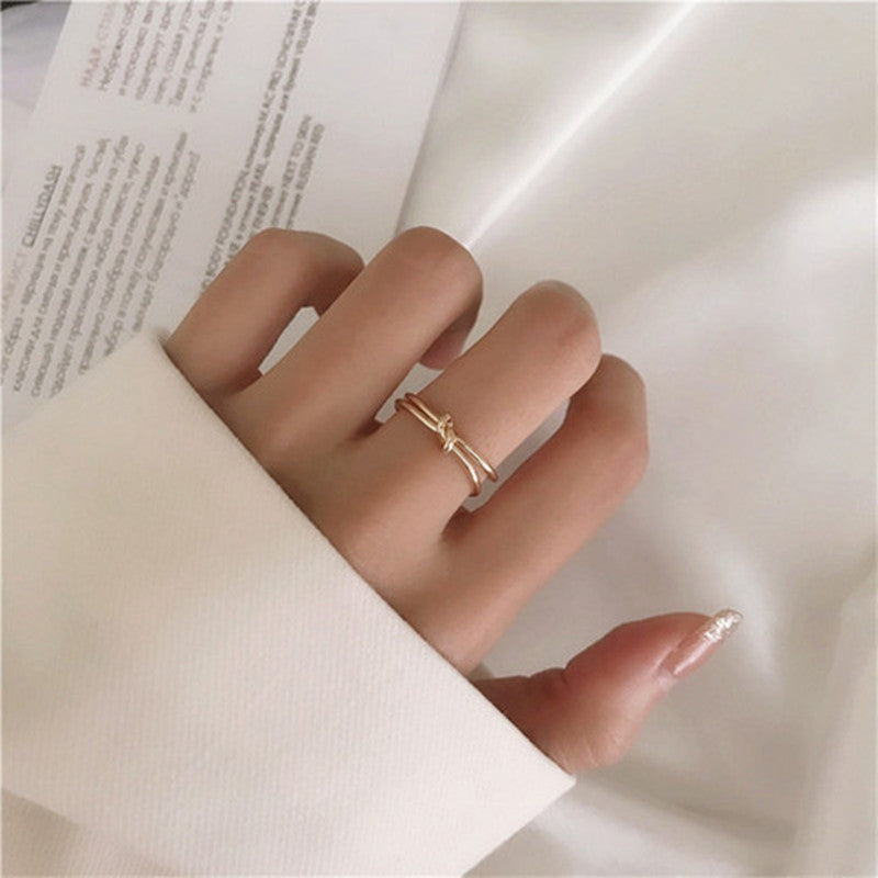 South Korea Fashion Personalized Flower Niche Design Ring