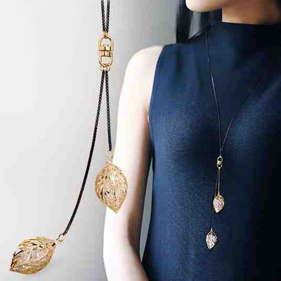 Women's Crystal Sweater Chain Long Pendant Accessories